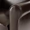 Christopher Knight Home Freemont Leather Club Chair, Chocolate Brown