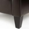 Christopher Knight Home Freemont Leather Club Chair, Chocolate Brown