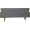 Christopher Knight Home GDFStudio Christopher Knight Home Aidan Mid Century Modern Tufted Fabric Sofa, Gray