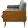 Christopher Knight Home GDFStudio Christopher Knight Home Aidan Mid Century Modern Tufted Fabric Sofa, Gray