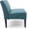 Christopher Knight Home GDFStudio Christopher Knight Home Dejon Modern Fabric Loveseat, Dark Teal, Matte Black