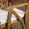 Christopher Knight Home Hermosa Acacia Wood Outdoor Barstools, 4-Pcs Set, Teak Finish