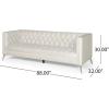 Christopher Knight Home Hillel Sofas, Beige, Silver