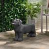 Christopher Knight Home Hyrum Outdoor Bench, Matte Black + Black