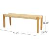 Christopher Knight Home Isaac Indoor Modern Industrial Acacia Wood Bench, Brown, Teak Finish