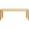 Christopher Knight Home Isaac Outdoor Modern Industrial Acacia Wood Bench, Brown and Teak