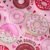 Christopher Knight Home Jerome Modern 3 Foot Fabric Bean Bag, Donut Print and Pink