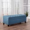 Christopher Knight Home Juliana Fabric Storage Ottoman, Blue