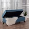 Christopher Knight Home Juliana Fabric Storage Ottoman, Blue