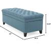 Christopher Knight Home Juliana Fabric Storage Ottoman, Blue