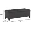 Christopher Knight Home Juliana Fabric Storage Ottoman, Gray