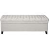 Christopher Knight Home Juliana Fabric Storage Ottoman, Light Gray
