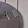 Christopher Knight Home Kelly Outdoor 132lb Concrete Circular Umbrella Base with Stainless Steel Collar, Black