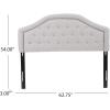 Christopher Knight Home Killian Fabric Headboard, Queen / Full, Light Grey
