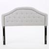 Christopher Knight Home Killian Fabric Headboard, Queen / Full, Light Grey