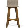 Christopher Knight Home La Brea Outdoor Acacia Wood and Wicker Barstools (Set of 4), Light Brown and Teak