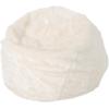 Christopher Knight Home Laraine Furry Glam White Faux Fur 3 Ft. Bean Bag, Small