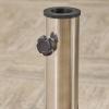 Christopher Knight Home Larissa Outdoor 119lb Concrete Square Umbrella Base with Stainless Steel Collar, Black