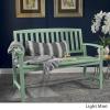 Christopher Knight Home Laurel Farmhouse Cottage Acacia Wood Bench, Light Mint
