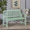 Christopher Knight Home Laurel Farmhouse Cottage Acacia Wood Bench, Light Mint