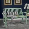 Christopher Knight Home Laurel Farmhouse Cottage Acacia Wood Bench, Light Mint