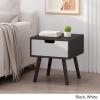 Christopher Knight Home Leila End Table, Black, White 15.5 in x 15.5 in x 16.75 in(Black  White)