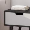 Christopher Knight Home Leila End Table, Black, White 15.5 in x 15.5 in x 16.75 in(Black  White)