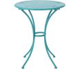 Christopher Knight Home Lourdes Iron Bistro Set, 3-Pcs Set, Matte Teal