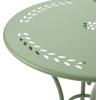 Christopher Knight Home Lourdes Outdoor Iron Bistro Set, 3-Pcs Set, Matte Green Finish(Matte Green Finish)
