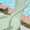 Christopher Knight Home Lourdes Outdoor Iron Bistro Set, 3-Pcs Set, Matte Green Finish(Matte Green Finish)