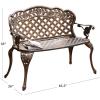 Christopher Knight Home Lucia Outdoor Garden Bench, Copper