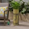 Christopher Knight Home Major Outdoor Easter Island Tiki Urn, Antique Green Finish