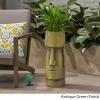Christopher Knight Home Major Outdoor Easter Island Tiki Urn, Antique Green Finish