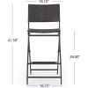 Christopher Knight Home Margarita Outdoor Wicker Barstools, 2-Pcs Set, Multibrown