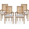 Christopher Knight Home Maria DINING CHAIR SETS, Wood, Beige + Natural(Light Gray + Natural)