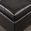 Christopher Knight Home Maxwell Bonded Leather Double Tray Ottoman, Brown , 38 x 19x 17inches