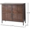 Christopher Knight Home Milos Acacia Bar Table, Dark Brown / Rustic Metal