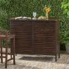 Christopher Knight Home Milos Acacia Bar Table, Dark Brown / Rustic Metal