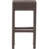 Christopher Knight Home Milton Outdoor Wicker Backless Bar Stools, 2-Pcs Set, Dark Brown