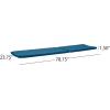 Christopher Knight Home Nadine Outdoor Water Resistant Fabric Chaise Lounge Cushions (Set of 2), 78.75″ L x 23.75″ W x 1.50″ H, Blue