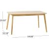 Christopher Knight Home Nyala Wood Dining Table, Natural Oak Finish(Dining Table)