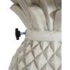 Christopher Knight Home Ogla 24” MGO Outdoor Patio Side Table Umbrella Base, Patio Umbrella Stand Outdoor Base with Hand-Turn Tightening Knob, Pineapple-Shaped Patio Coffee Table, Antique White