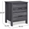 Christopher Knight Home Olimont Nightstand, Sonoma Gray Oak(Sonoma Gray Oak)