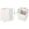 Christopher Knight Home Outdoor Lightweight Concrete Large Planters (Set of 2), Antique White