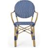 Christopher Knight Home Paul Bistro Set, Dark Teal + White + Bamboo