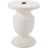 Christopher Knight Home Renata MGO Patio Umbrella Base, Outdoor Side Table, Patio Umbrella Stand Outdoor Base with Hand-Turn Tightening Knob, Small Coffee Table, No Need Assembly, Terrazzo White