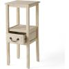 Christopher Knight Home Rivera Acacia Wood Accent Table, Brushed Morning Mist, 13D x 13W x 30.3H in