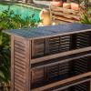 Christopher Knight Home Riviera Wood Bar Set, 3-Pcs Set, Rich Mahogany