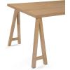 Christopher Knight Home Sabine Farmhouse Wood Dining Table, Natural Oak Finish