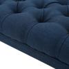 Christopher Knight Home Scarlett Fabric Ottoman Bench, Dark Blue 17.25”D x 41.00”W x 16.75”H